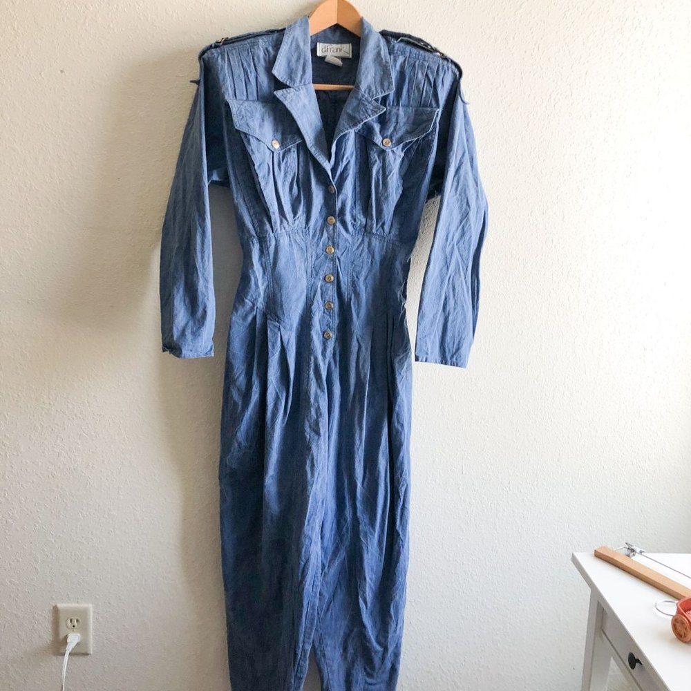 Vintage 90's D Frank Denim Jumpsuit